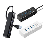 Convertisseur hub 4 ports USB 2.0, longueur du câble : 15 cm, style : sans barre lumineuse, avec barre lumineuse noire, avec barre lumineuse blanche
