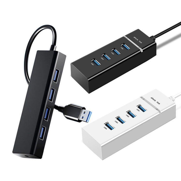 Convertisseur hub 4 ports USB 2.0, longueur du câble : 15 cm, style : sans barre lumineuse, avec barre lumineuse noire, avec barre lumineuse blanche