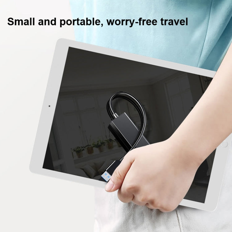 Convertisseur hub 4 ports USB 2.0, longueur du câble : 15 cm, style : sans barre lumineuse, avec barre lumineuse noire, avec barre lumineuse blanche
