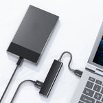 Convertisseur hub 4 ports USB 2.0, longueur du câble : 15 cm, style : sans barre lumineuse, avec barre lumineuse noire, avec barre lumineuse blanche