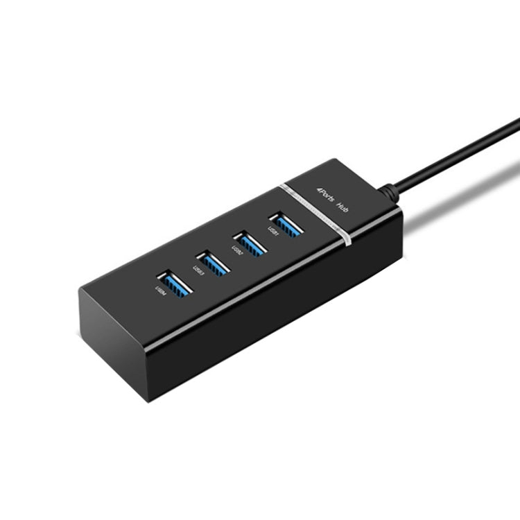 Convertisseur hub 4 ports USB 2.0, longueur du câble : 15 cm, style : sans barre lumineuse, avec barre lumineuse noire, avec barre lumineuse blanche