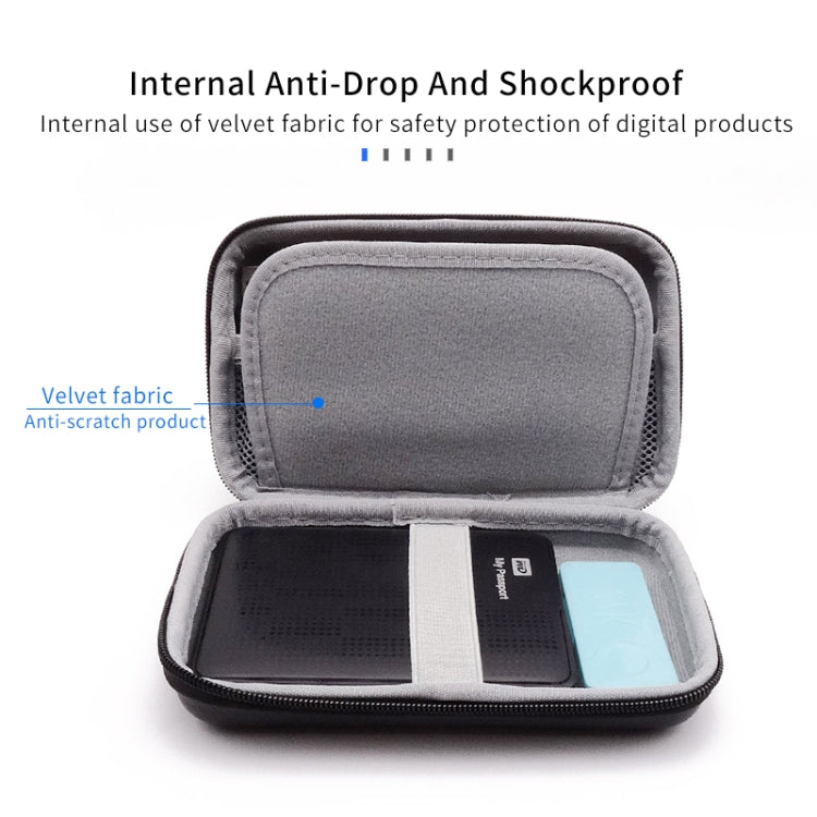 Sac rigide anti-pression EVA pour disque dur mobile CHKJOK GH1805, GH1805 noir, GH1805 bleu, GH1805 rouge