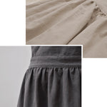 Tablier de Peinture Parent-Enfant en Coton et Lin, pour la Cuisson et le Café, Taille : Enfants (Gris), Enfants (Avoine), Adultes (Gris), Adultes (Avoine), Adulte (Rose)