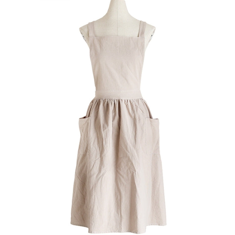 Tablier de Peinture Parent-Enfant en Coton et Lin, pour la Cuisson et le Café, Taille : Enfants (Gris), Enfants (Avoine), Adultes (Gris), Adultes (Avoine), Adulte (Rose)