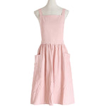 Tablier de Peinture Parent-Enfant en Coton et Lin, pour la Cuisson et le Café, Taille : Enfants (Gris), Enfants (Avoine), Adultes (Gris), Adultes (Avoine), Adulte (Rose)
