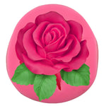 Moule en silicone fait main savon grande fleur rose, grand moule rose