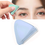 2 PCS/Boîte Petite Tondeuse à Sourcils Triangulaire, 2 PCS Violet + Vert