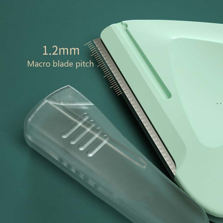 2 PCS/Boîte Petite Tondeuse à Sourcils Triangulaire, 2 PCS Violet + Vert