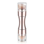 Pinceau de maquillage rétractable 4-en-1 en métal