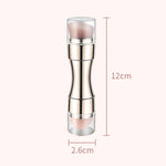 Pinceau de maquillage rétractable 4-en-1 en métal