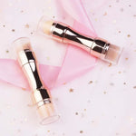 Pinceau de maquillage rétractable 4-en-1 en métal