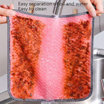 Serviette de cuisine suspendable 4 pièces, torchon non adhésif, absorbant l'huile