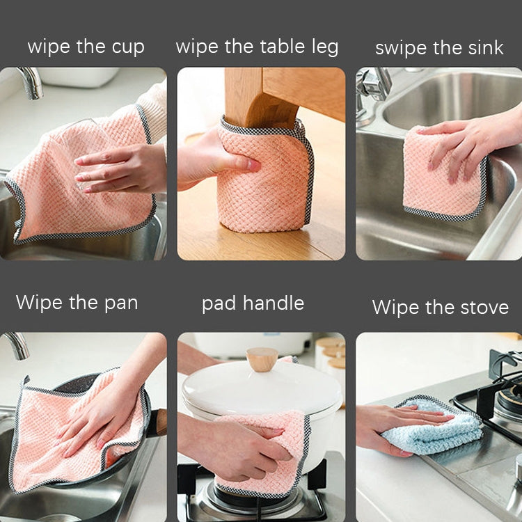 Serviette de cuisine suspendable 4 pièces, torchon non adhésif, absorbant l'huile