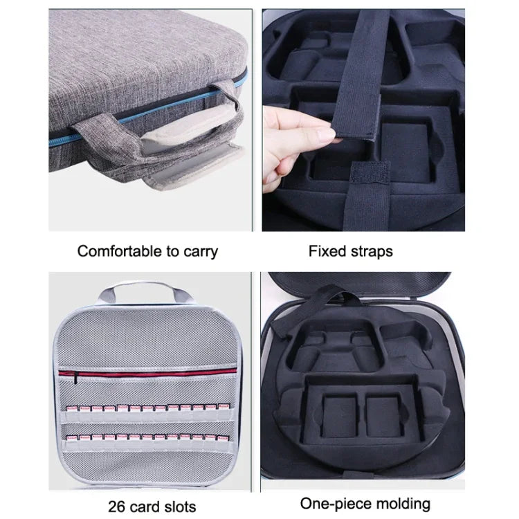 Sac de rangement rigide GH1865 en EVA pour console de jeux Switch, idéal pour les jeux vidéo.