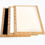 Présentoir à bijoux détachable en bois de bambou, noir, blanc, beige