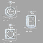 Moule époxy pour vase DIY, outil de fabrication de vase simple, rectangulaire, cercle irrégulier, en forme de cœur