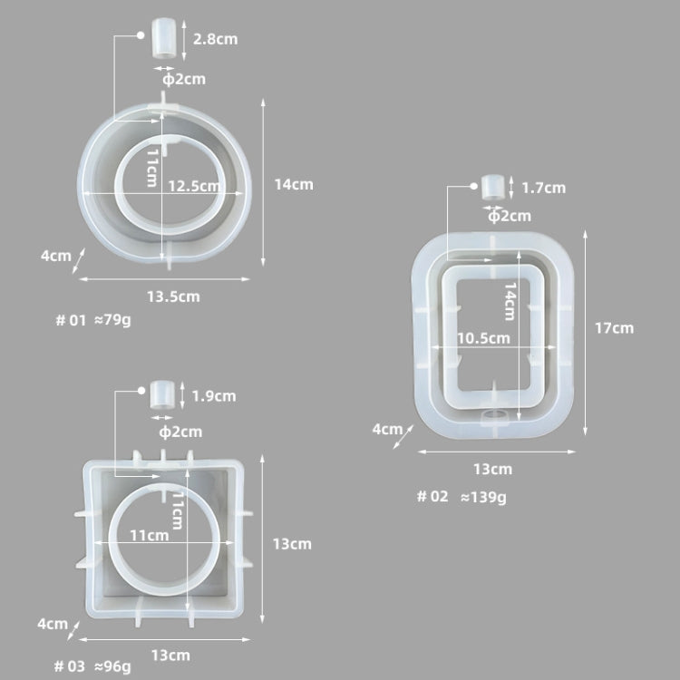 Moule époxy pour vase DIY, outil de fabrication de vase simple, rectangulaire, cercle irrégulier, en forme de cœur
