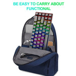 Clavier mécanique de jeu lumineux RGB ZIYOU LANG T8 68 touches, Longueur du câble : 1,6 m, T8 axe rouge blanc, T8 axe bleu vert, T8 axe rose vert, T8 axe noir vert, T8 axe noir thé, T8 axe blanc vert
