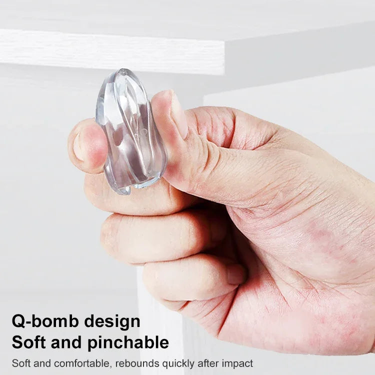 10 pièces protection d'angle antichoc en forme de goutte d'eau transparente pour enfants