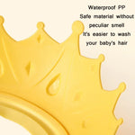 Bonnets de douche imperméables réglables pour bébé, jaune citron, rouge kenting, bleu jour extrême