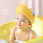 Bonnets de douche imperméables réglables pour bébé, jaune citron, rouge kenting, bleu jour extrême