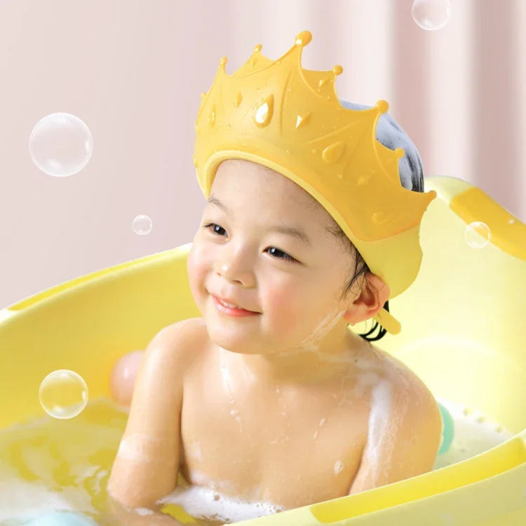 Bonnets de douche imperméables réglables pour bébé, jaune citron, rouge kenting, bleu jour extrême