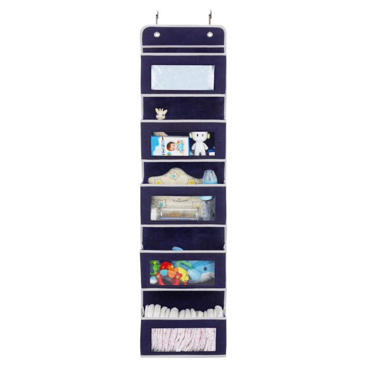 Sac de rangement suspendu à cinq couches non tissé pour porte arrière, cinq couches non tissées blanches, cinq couches non tissées bleues