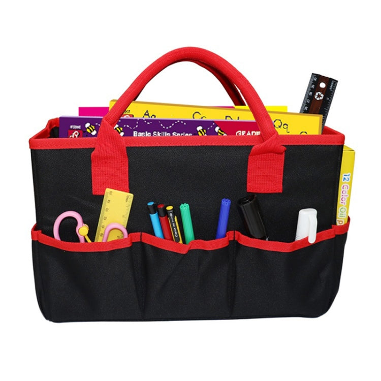 Sac de rangement de papeterie pour enseignant Sac à outils de jardinage et d'élagage, Bleu, Violet, Noir, Rouge prune