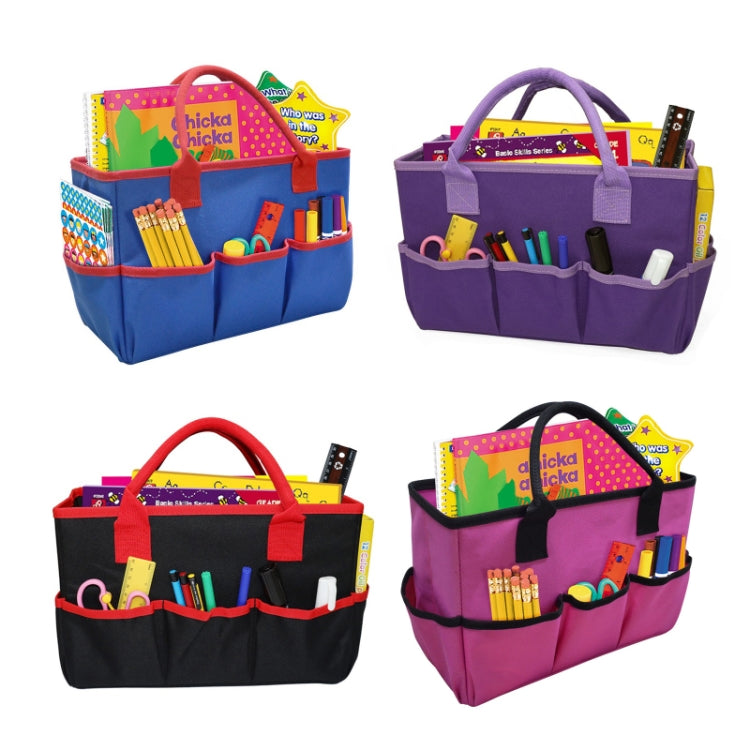 Sac de rangement de papeterie pour enseignant Sac à outils de jardinage et d'élagage, Bleu, Violet, Noir, Rouge prune