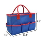 Sac de rangement de papeterie pour enseignant Sac à outils de jardinage et d'élagage, Bleu, Violet, Noir, Rouge prune