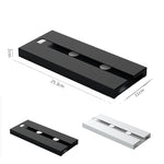 2 Pcs Salon Cuisine Support Suspendu pour Verres à Pied Sans Perçage, Noir, Blanc