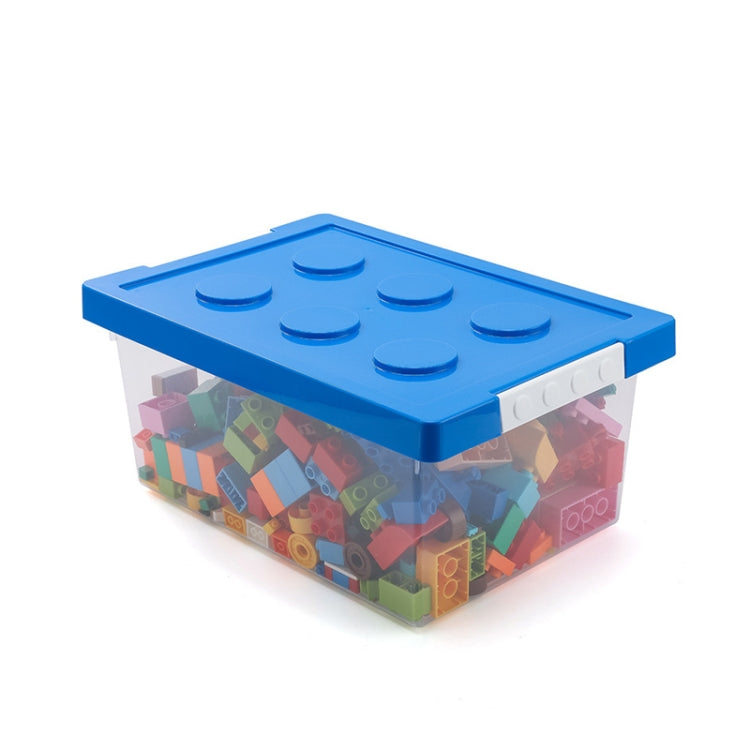 Boîte de Rangement Blocs de Construction pour Enfants, Boîte de Rangement Transparente avec Couvercle, Jaune, Rouge, Vert, Bleu