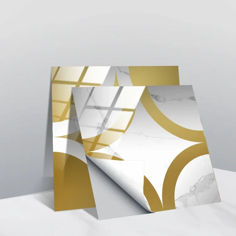 Film recouvert de cristal PVC, autocollant mural à motif géométrique, 20 PCS 10cm