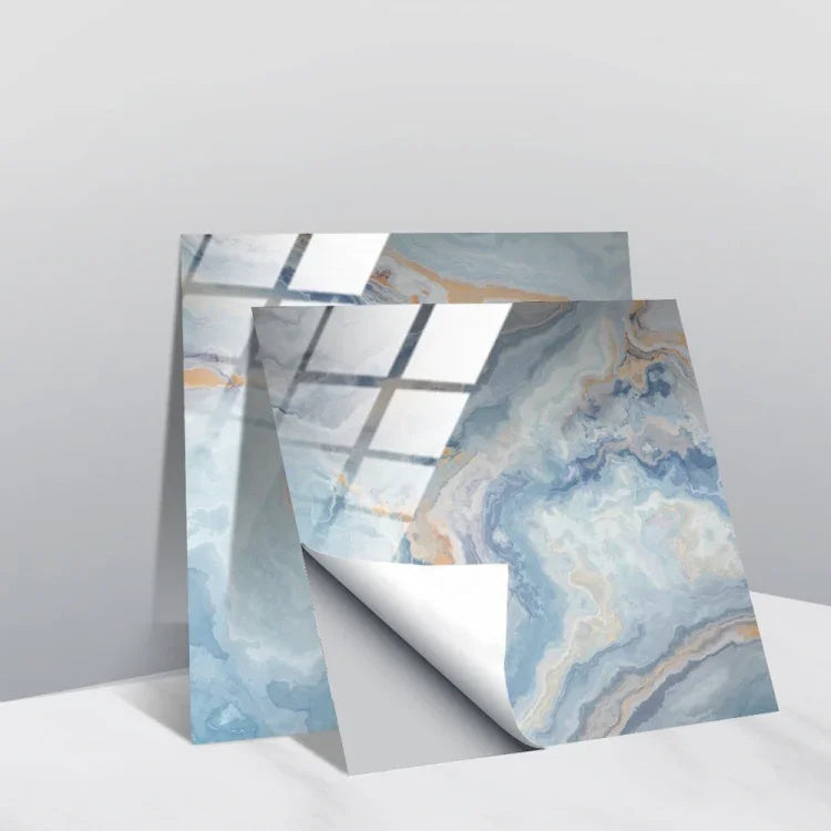 Film recouvert de cristal PVC, autocollant mural à motif géométrique, 20 PCS 10cm