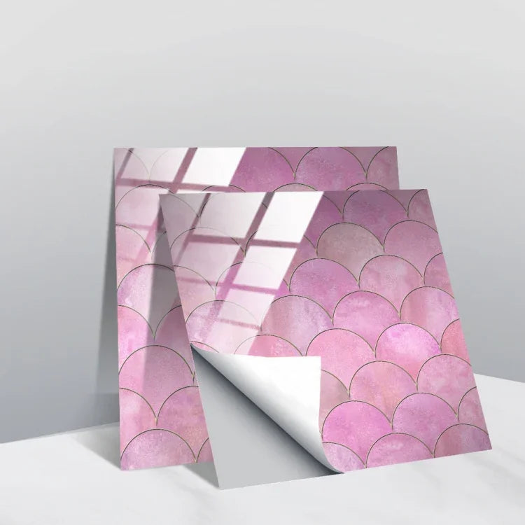 Film recouvert de cristal PVC, autocollant mural à motif géométrique, 20 PCS 10cm