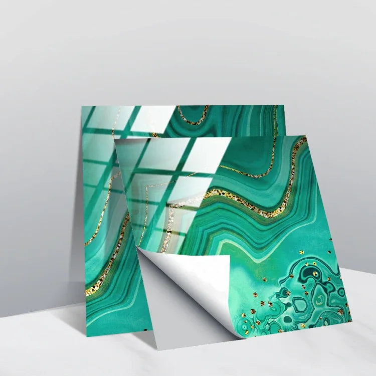 Film recouvert de cristal PVC, autocollant mural à motif géométrique, 20 PCS 15cm