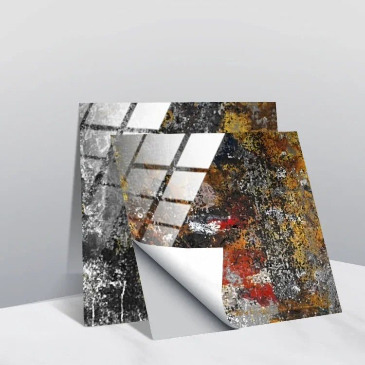 Film recouvert de cristal PVC, autocollant mural à motif géométrique, 20 PCS 15cm