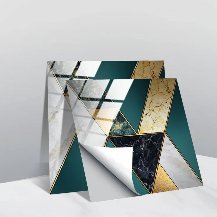 Film recouvert de cristal PVC, autocollant mural à motif géométrique, 20 PCS 20cm