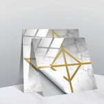 Film recouvert de cristal PVC, autocollant mural à motif géométrique, 20 PCS 20cm