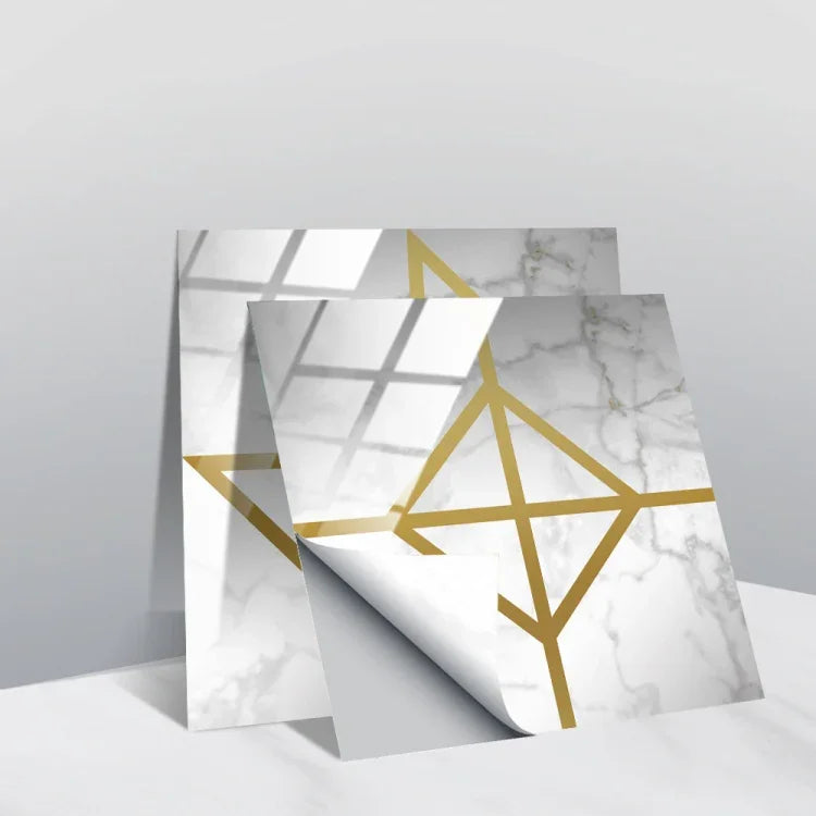 Film recouvert de cristal PVC, autocollant mural à motif géométrique, 20 PCS 20cm