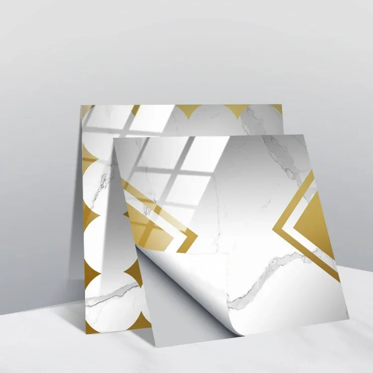 Film recouvert de cristal PVC, autocollant mural à motif géométrique, 20 PCS 20cm