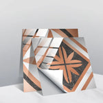 Film recouvert de cristal PVC, autocollant mural à motif géométrique, 20 PCS 20cm