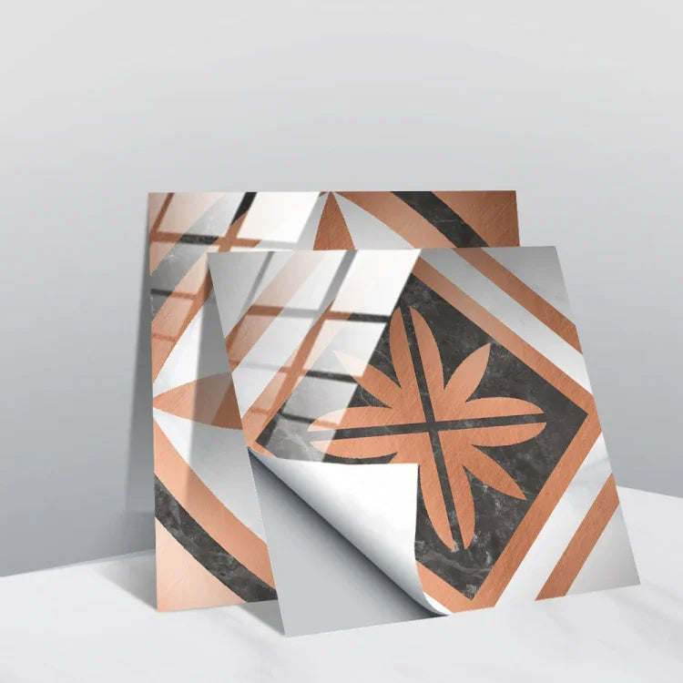 Film recouvert de cristal PVC, autocollant mural à motif géométrique, 20 PCS 20cm