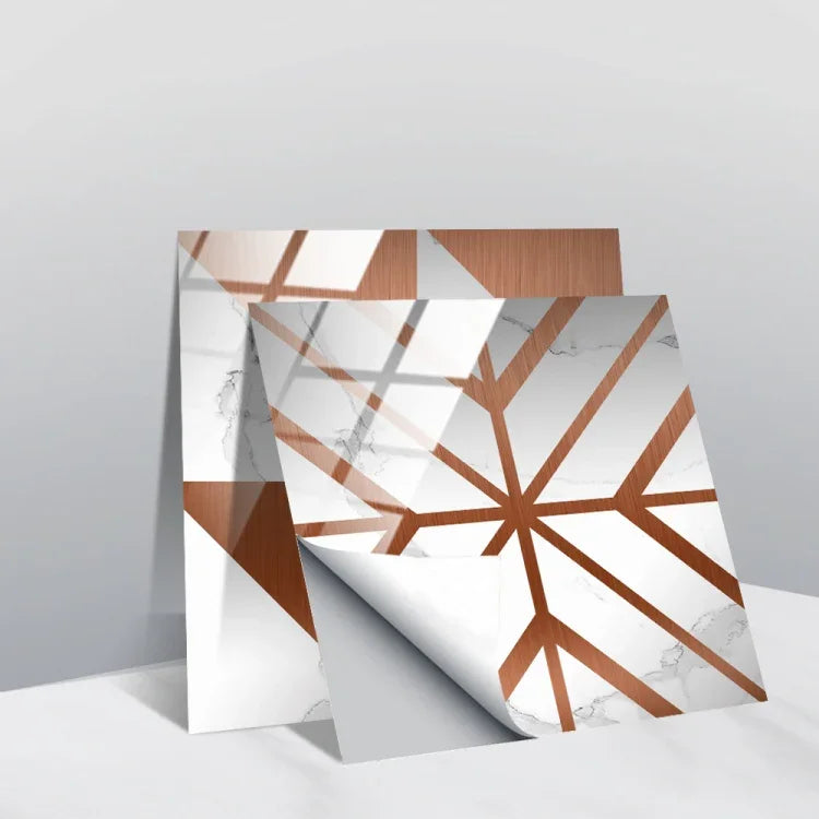 Film recouvert de cristal PVC, autocollant mural à motif géométrique, 20 PCS 20cm