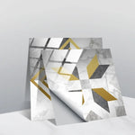 Film recouvert de cristal PVC, autocollant mural à motif géométrique, 20 PCS 20cm