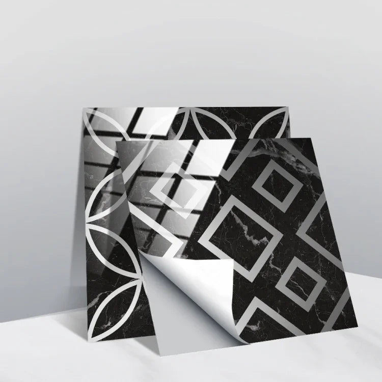 Film recouvert de cristal PVC, autocollant mural à motif géométrique, 20 PCS 20cm