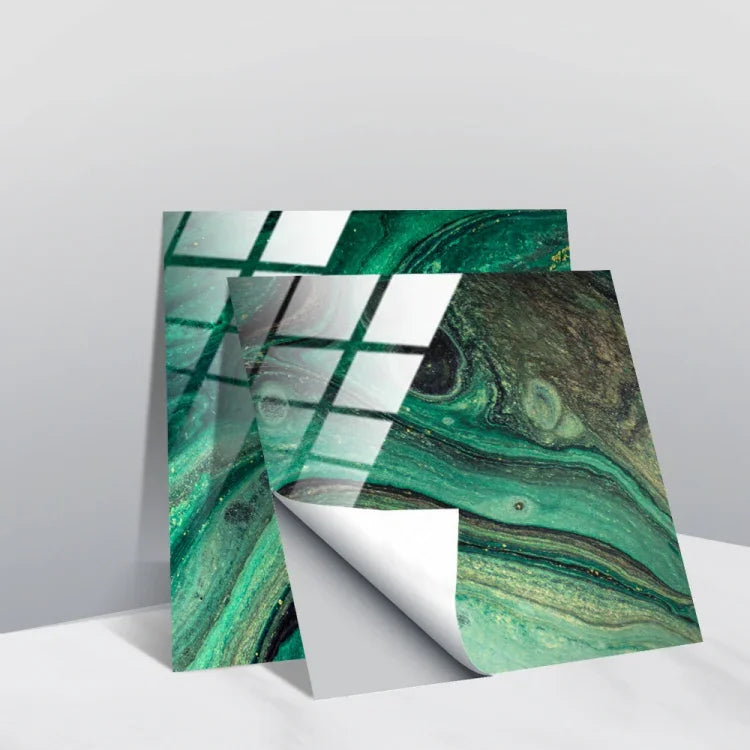 Film recouvert de cristal PVC, autocollant mural à motif géométrique, 20 PCS 20cm