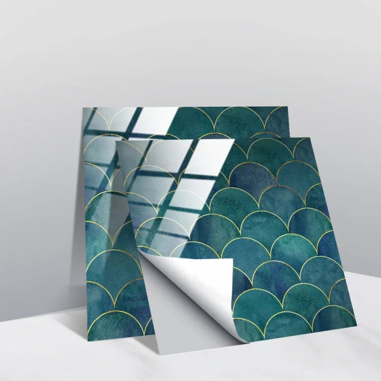 Film recouvert de cristal PVC, autocollant mural à motif géométrique, 20 PCS 20cm