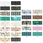 Film recouvert de cristal PVC, autocollant mural à motif géométrique, 20 PCS 20cm