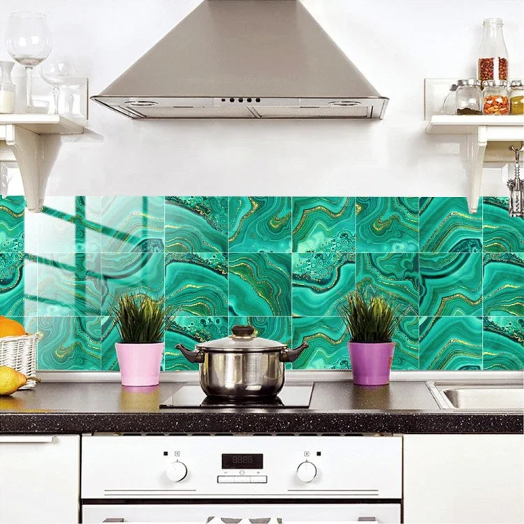 Film recouvert de cristal PVC, autocollant mural à motif géométrique, 20 PCS 20cm